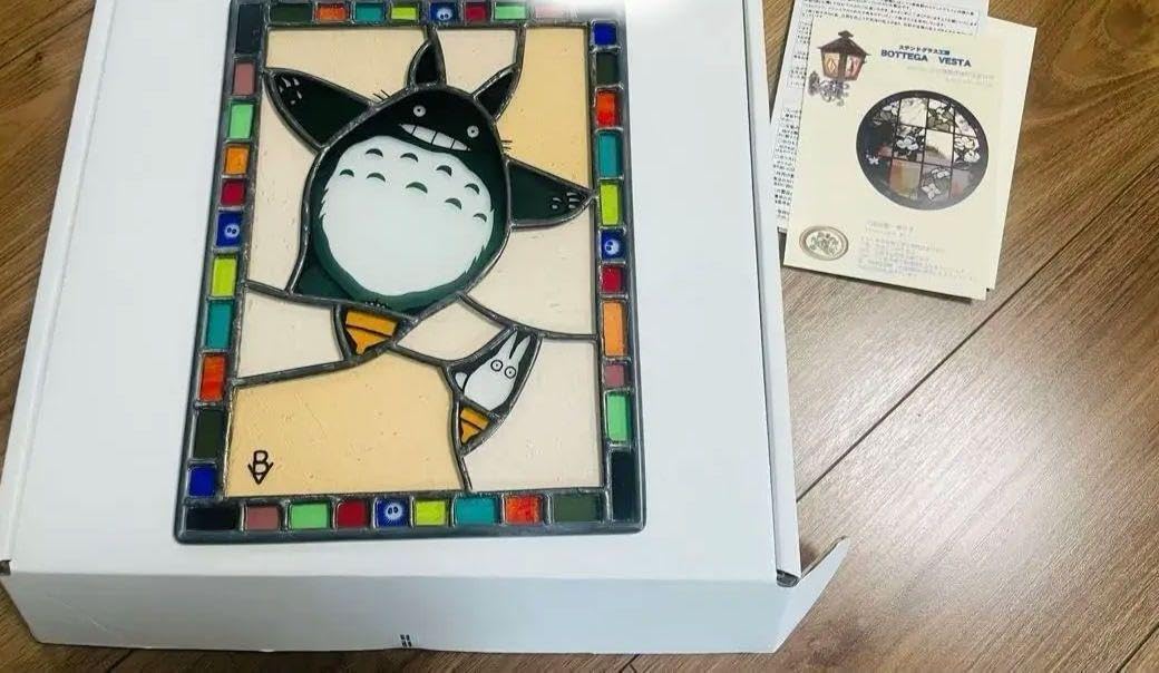 完売品ジ ブ リ美術館限定 ステンドグラス となりのトトコマ ステンド